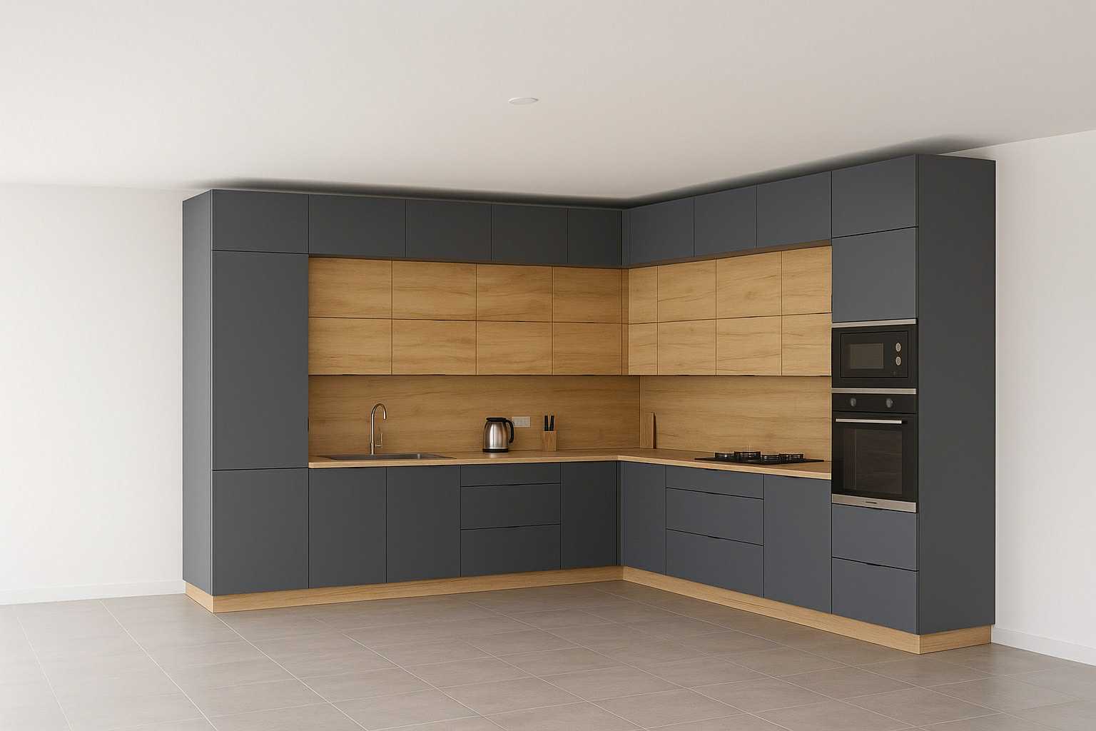 Milánó sarok konyhabútor 300x300 cm