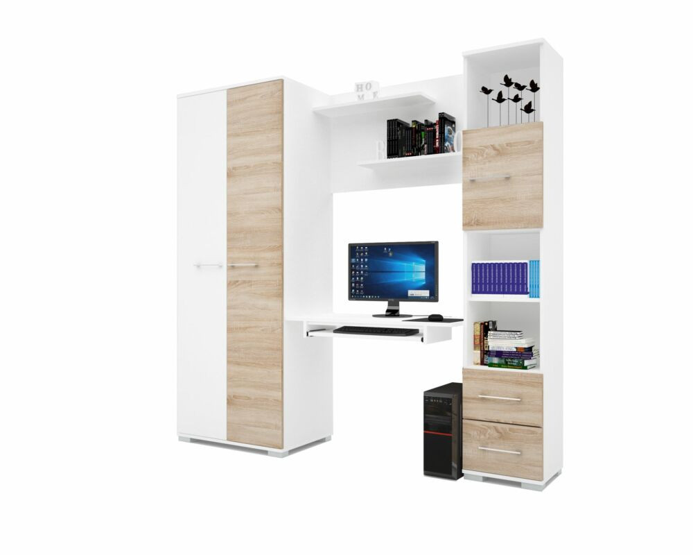 Oxford tanulósor 220 cm fehér- sonoma Készletről vihető