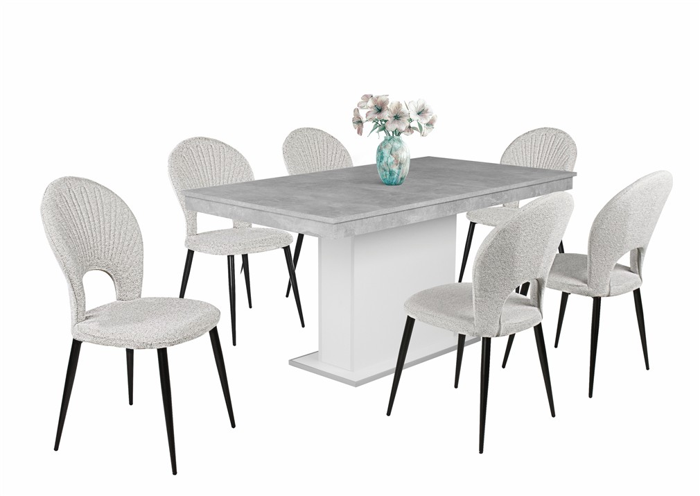 Mango szék Flóra asztallal - 6 személyes étkezőgarnitúra