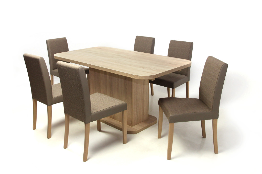 Torino asztal Kanzo székkel - 6 személyes étkezőgarnitúra