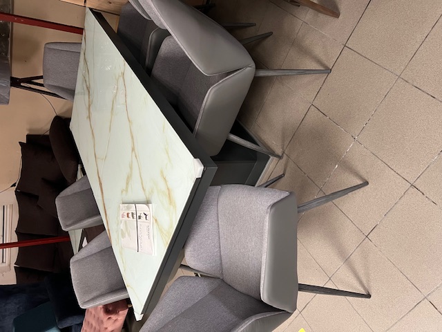 Flóra plusz asztal Sonic székkel - 6 személyes étkezőgarnitúra