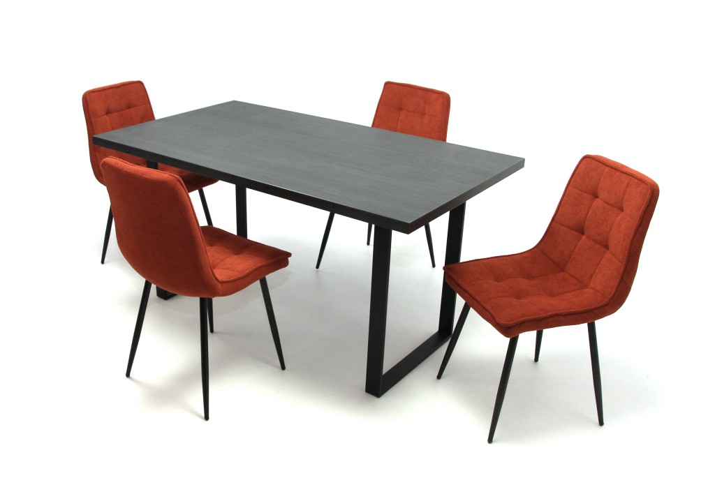 Korfu asztal 150 x 85 cm Rubi székkel - 4 személyes étkezőgarnitúra