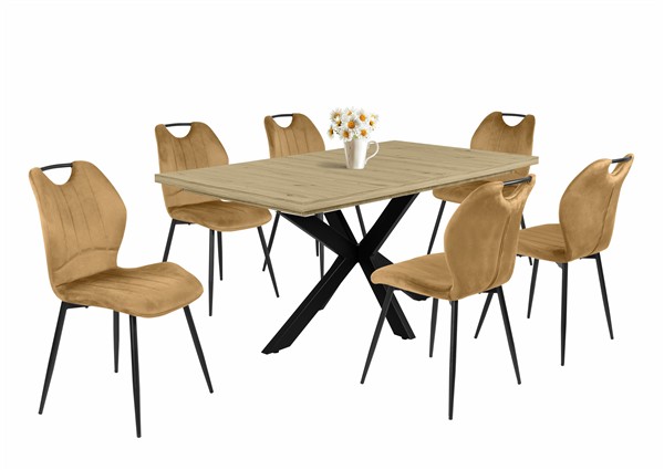 Kinga szék Dorothy asztallal - 6 személyes étkezőgarnitúra