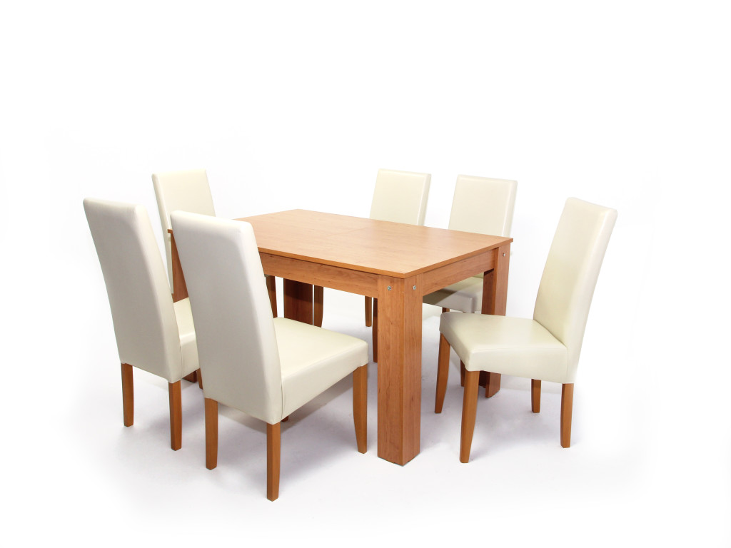 Félix asztal Berta SZD székkel - 6 személyes étkezőgarnitúra