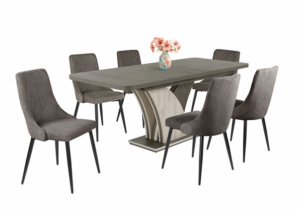 Alina szék Enzo asztallal - 6 személyes étkezőgarnitúra