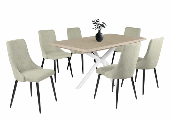 Alina szék Suzy asztallal - 6 személyes étkezőgarnitúra