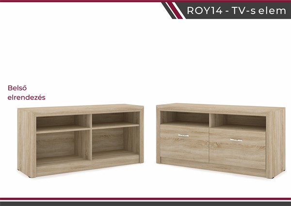Royal nappali bútorcsalád sonoma14 -es TV - s elem