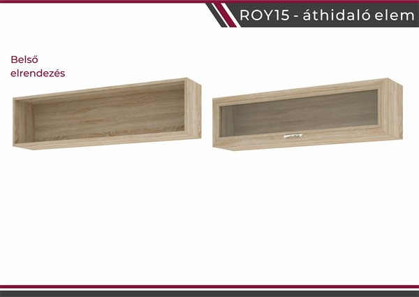 Royal nappali bútorcsalád sonoma 15 -ös áthidaló elem