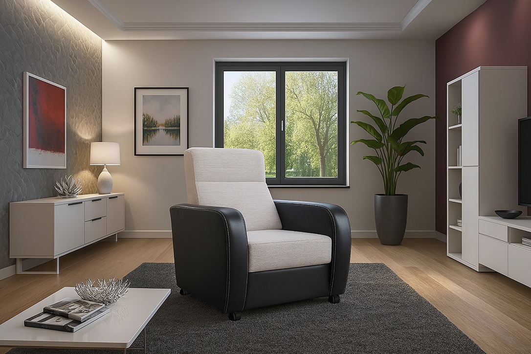 Trinity karos Komfort fotel Akciós szövettel