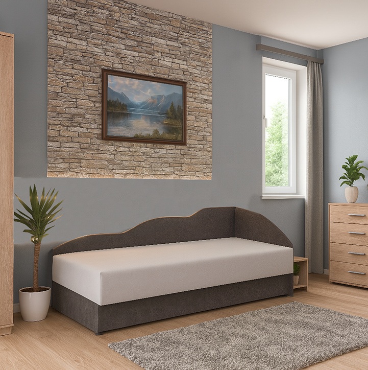 Saroktámlás heverő KH Akciós szövettel