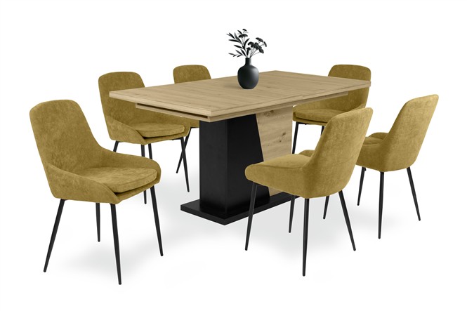 Maxim szék Norton asztallal - 6 személyes étkezőgarnitúra