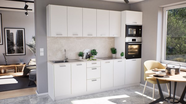 Anna konyhabútor SZD  262/72 cm  - fehér