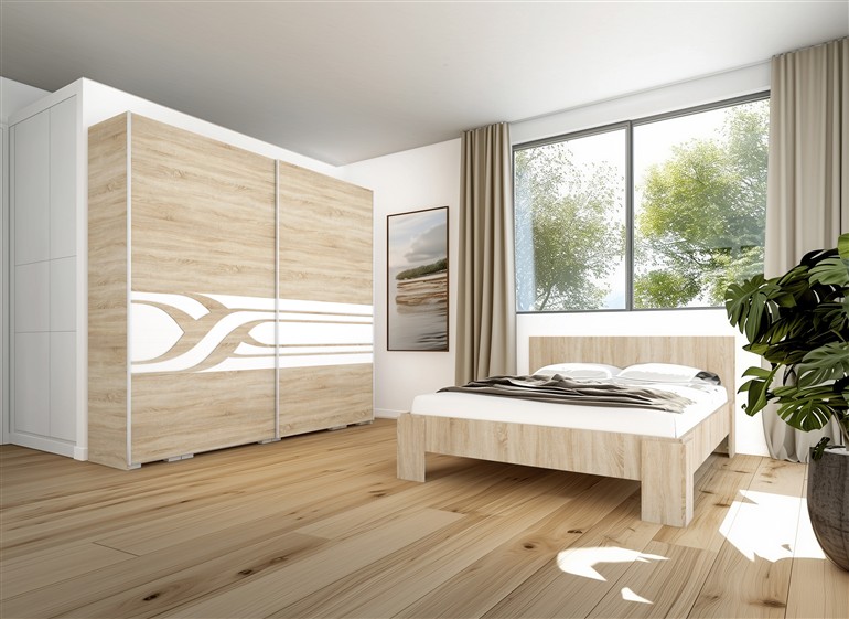 Ronin tolóajtós gardróbszekrény 254 cm