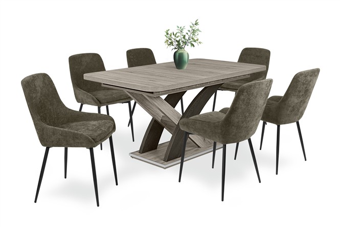 Maxim szék Elis asztallal - 6 személyes étkezőgarnitúra