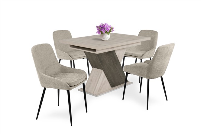 Maxim szék Diana asztallal - 4 személyes étkezőgarnitúra