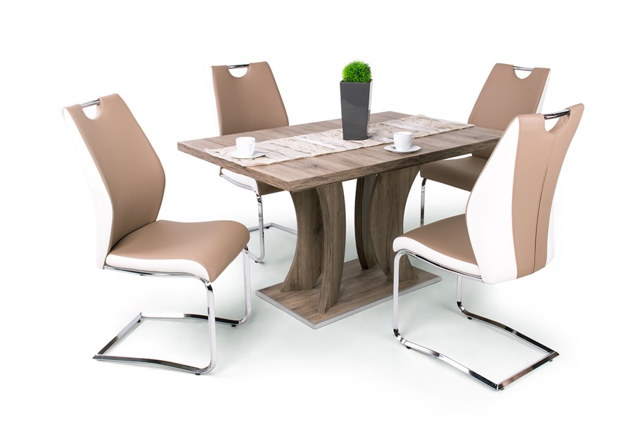 Bella asztal Adél székkel - 4 személyes étkezőgarnitúra