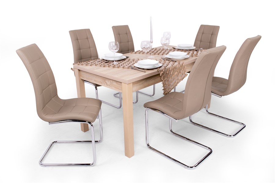 Emma szék Berta asztallal - 6 személyes étkezőgarnitúra