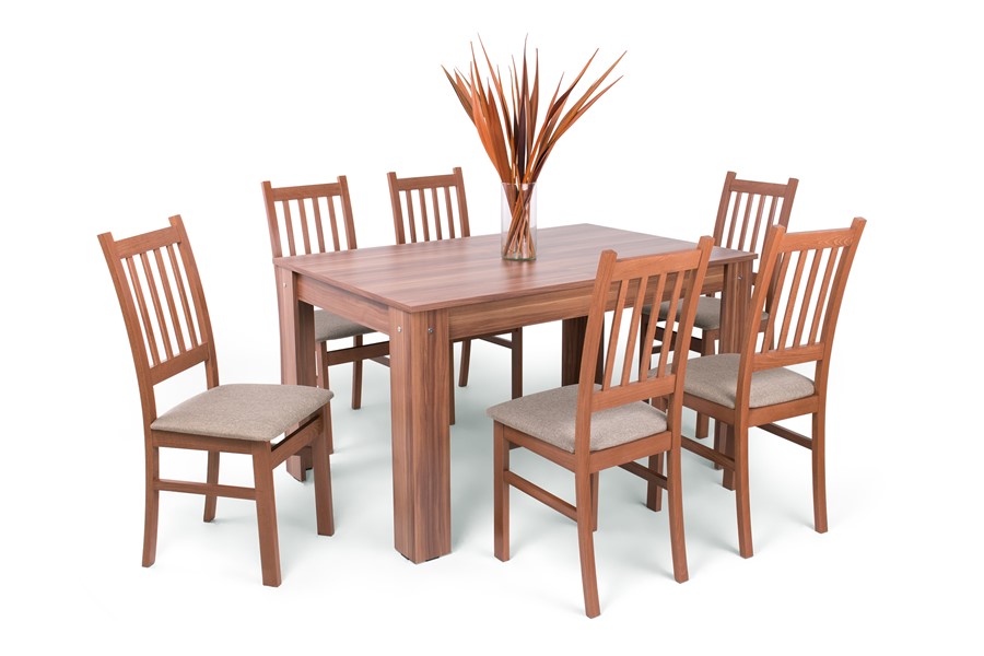 Delta szék Felix asztallal - 6 személyes étkezőgarnitúra