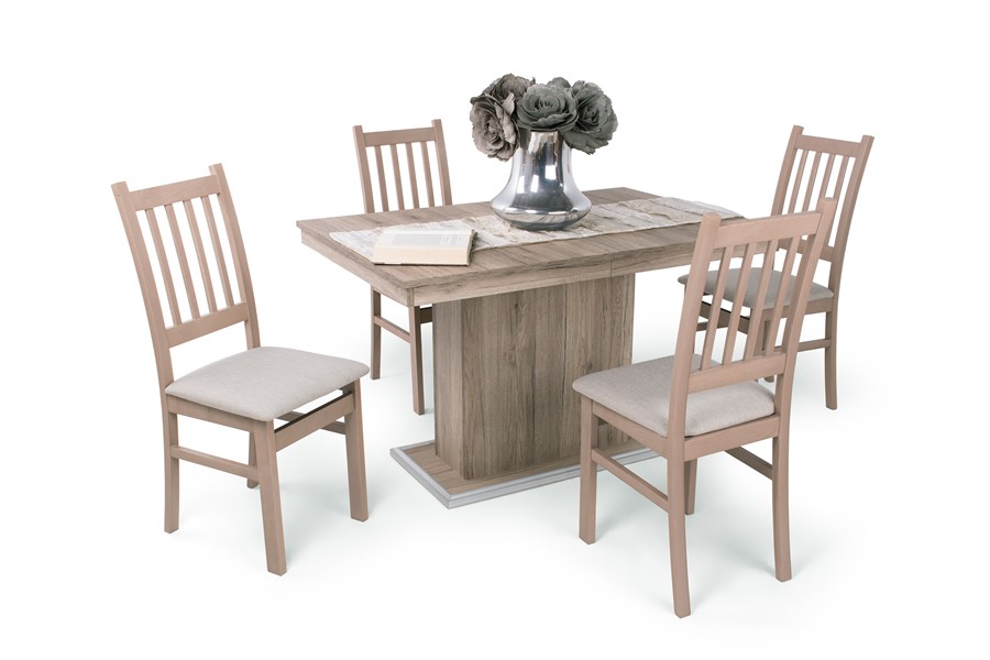 Kis Flóra asztal Delta székkel - 4 személyes étkezőgarnitúra