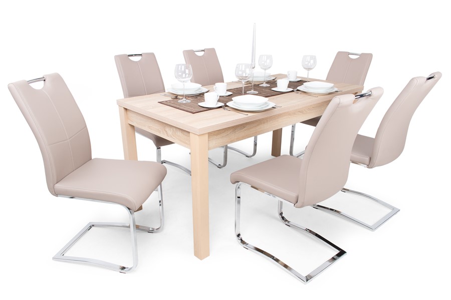 Mona szék Berta asztallal - 6 személyes étkezőgarnitúra