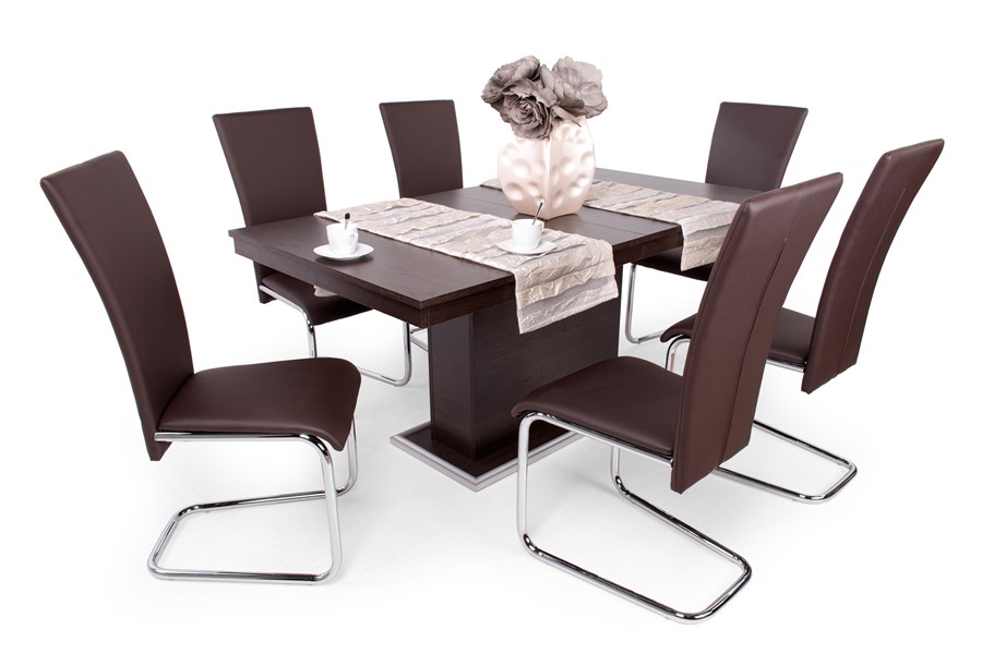 Pauló szék Flóra asztallal - 6 személyes étkezőgarnitúra