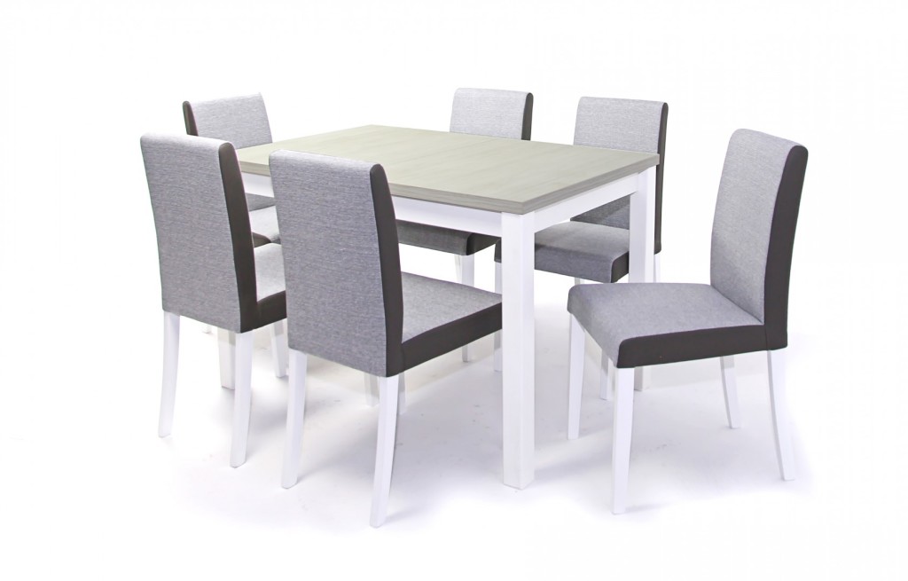Mokka asztal Kanzo székkel - 6 személyes étkezőgarnitúra