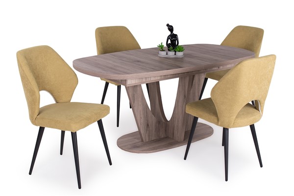 Max asztal Aspen székkel - 4 személyes étkezőgarnitúra