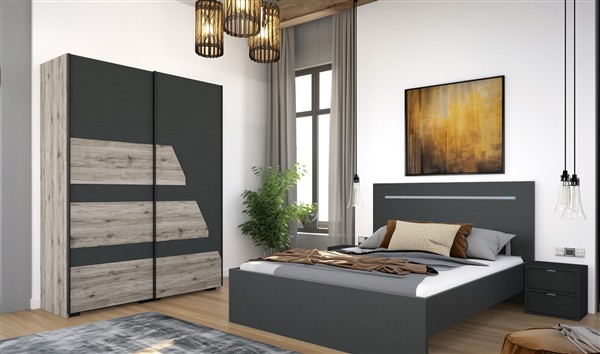 Kairo tolóajtós gardróbszekrény 234 cm