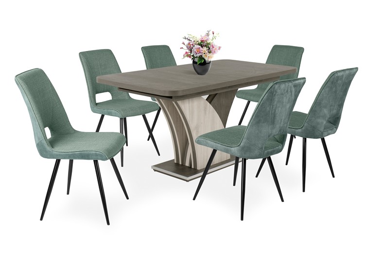 Melon szék Enzo asztallal - 6 személyes étkezőgarnitúra