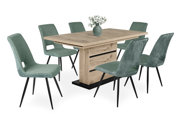 Melon szék Sadney asztallal - 6 személyes étkezőgarnitúra