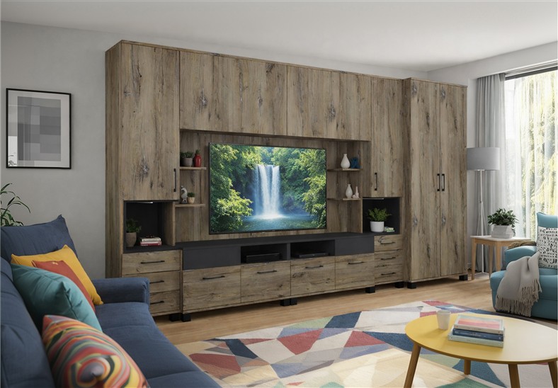 Nepál nappali szekrénysor 380 cm