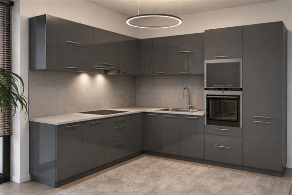 Luca elemes sarok konyhabútor 240x300/60 cm