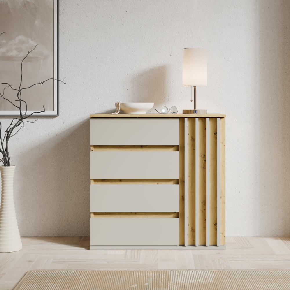 Deris komód artisan tölgy-kasmír 80 cm