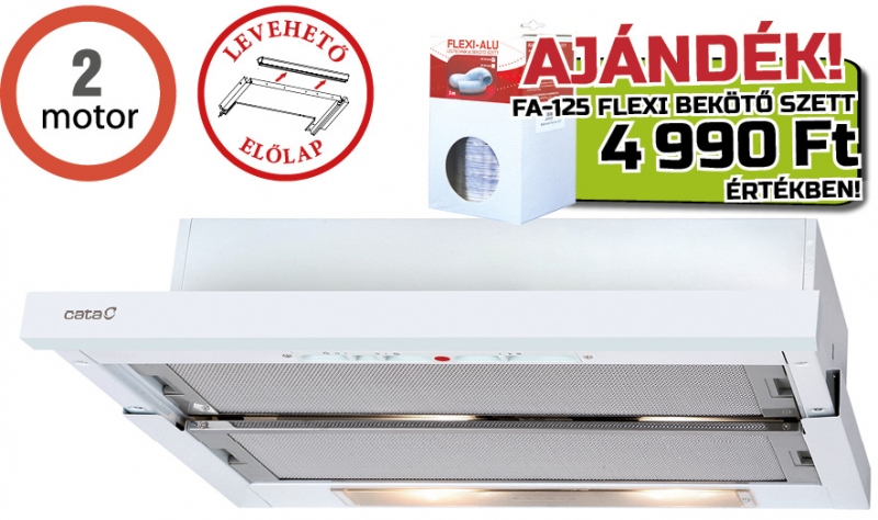 CATA TF-5260 WH/L FEHÉR (2 MOTOROS) páraelszívó