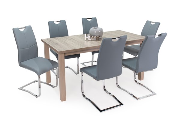 Berta asztal Mona székkel - 6 személyes étkezőgarnitúra