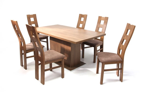 Kevin asztal Indiana székkel - 6 személyes étkezőgarnitúra