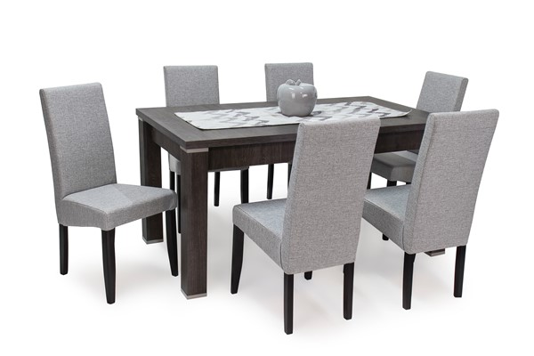 Tony asztal Berta Lux székkel - 6 személyes étkezőgarnitúra