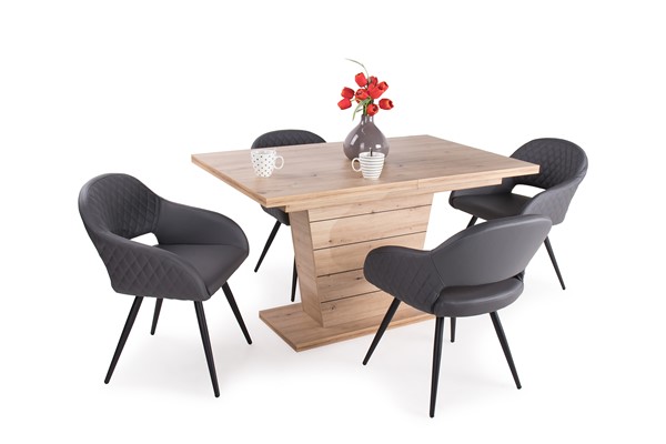 Fanni asztal Cristal székkel - 4 személyes étkezőgarnitúra