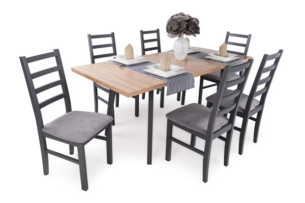 Niki szék Tiffany asztallal - 6 személyes étkezőgarnitúra