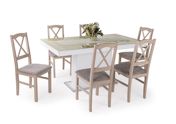 Flóra plusz asztal Niló székkel - 6 személyes étkezőgarnitúra