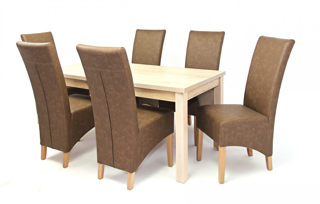 Berta asztal Pilat székkel - 6 személyes étkezőgarnitúra