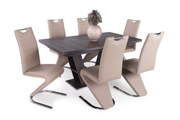Prága asztal Lord székkel - 6 személyes étkezőgarnitúra