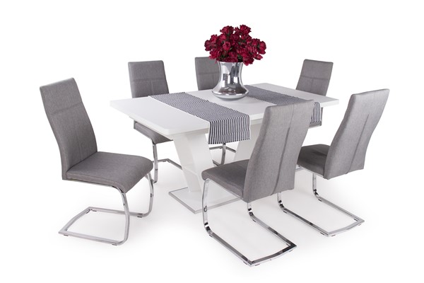 Prága asztal Molly székkel - 6 személyes étkezőgarnitúra