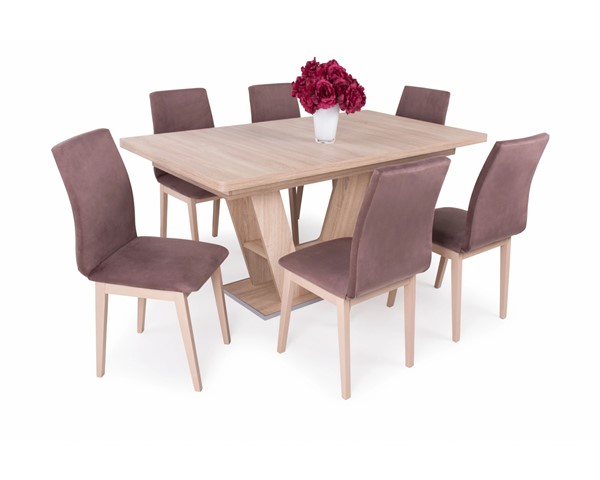 Lotti szék Prága asztallal - 6 személyes étkezőgarnitúra