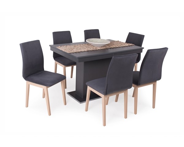 Lotti szék kis Flóra asztallal - 6 személyes étkezőgarnitúra