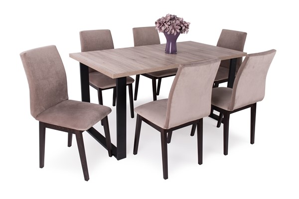 Zoé asztal Lotti székkel  - 6 személyes étkezőgarnitúra
