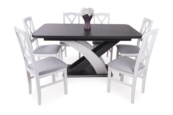 Elis asztal Niló székkel - 6 személyes étkezőgarnitúra