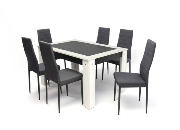 Alina asztal Geri székkel - 6 személyes étkezőgarnitúra