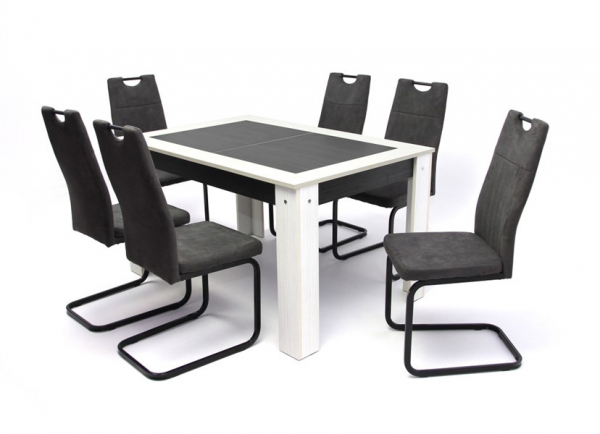 Alina asztal Torino székkel - 6 személyes étkezőgarnitúra