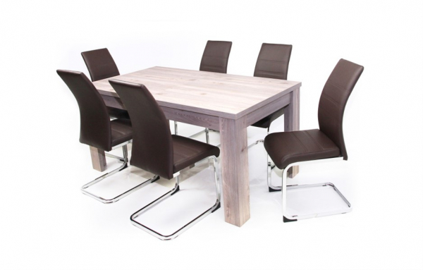 Atos asztal Kevin székkel - 6 személyes étkezőgarnitúra
